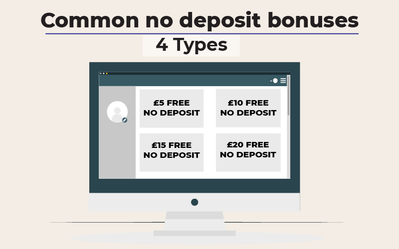 Common no deposit bonuses