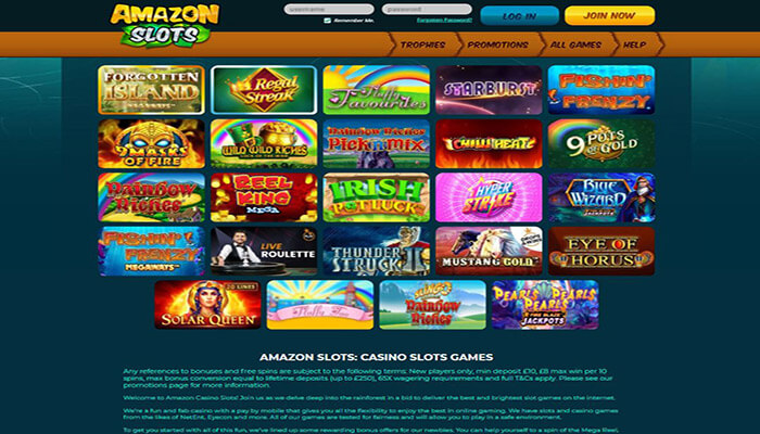 Amazon Slots casino games preview