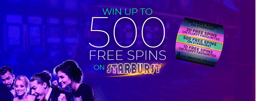 ♛ Welcome Bonus of up to 500 Free Spins on Starburst at Casino Game