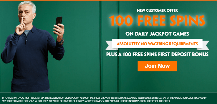 ♛ 100 Registration Spins with No Wagering at Paddy Power Games