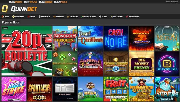 QuinnBet Popular Slots Preview