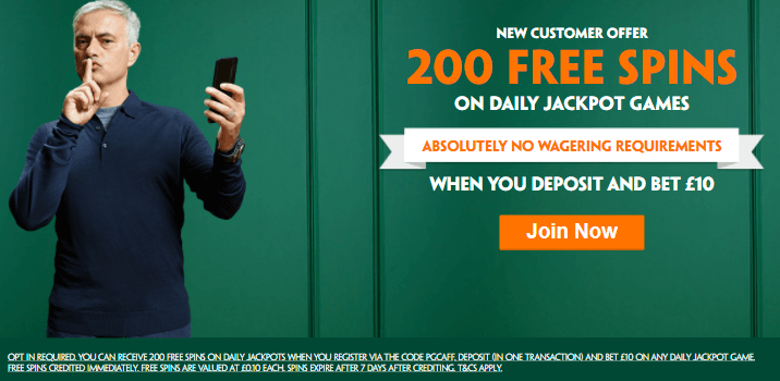 ♛ 200 Spins with no Wagering on First Deposit