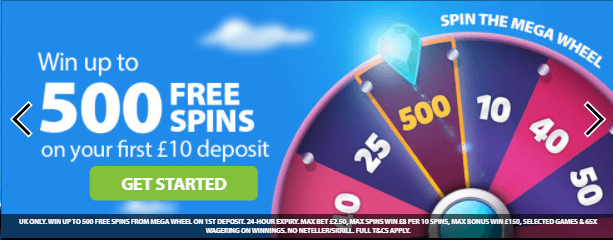 ♛ Up to 500 Spins on Twin Spin as Welcome Bonus