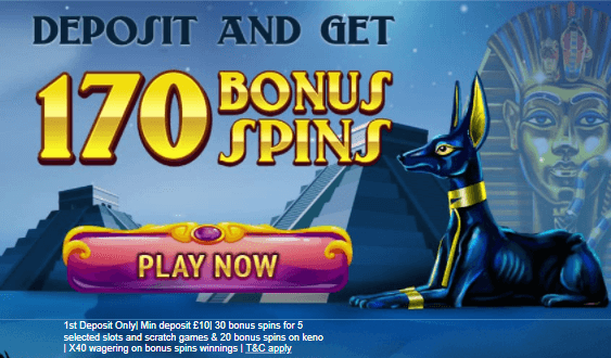 ♛ First deposit offer: 170 Bonus Rounds