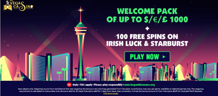 ♛ Welcome package of up to $1000 + 100 bonus spins