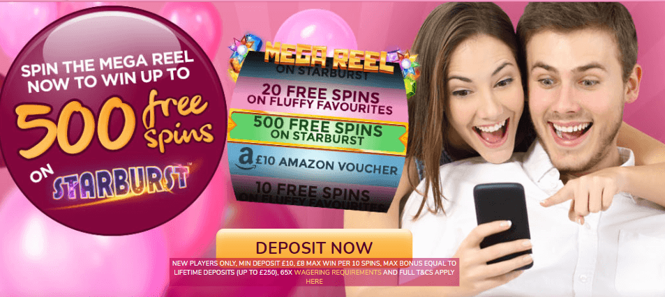 ♛ First deposit bonus of up to 500 spins