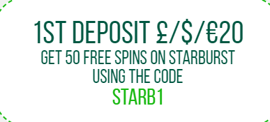 ♛ First Deposit Bonus: 50 Extra Spins on Starburst