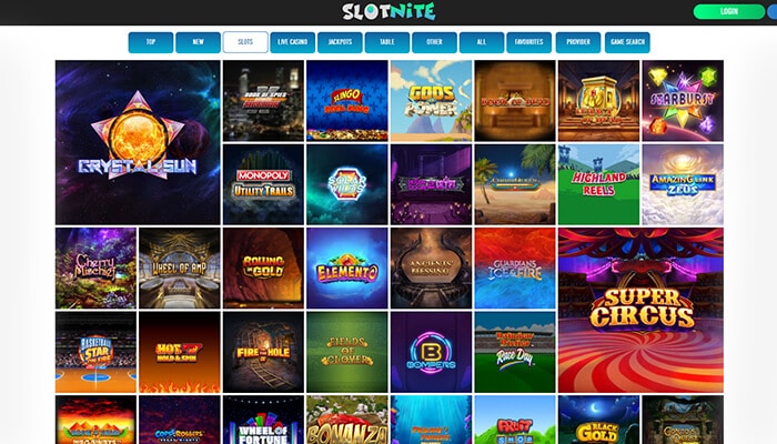 Slotnite Casino Slots Preview